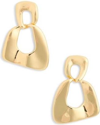 Nordstrom Rack Demi Fine Geo Door Knocker Earrings in Gold at Nordstrom Rack