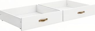 Muemue Cajones Set De 2 Blanco 23.7x94.2x59.8cm