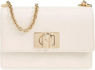 Furla Mini Tas - Dames - Schoudertassen - Wit - ONE Size - Leer - Tassen