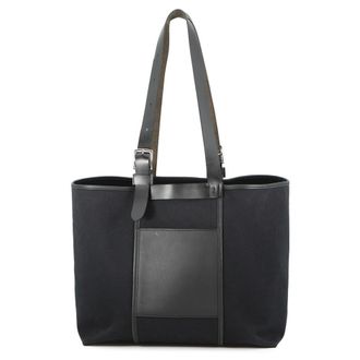 Herm&egrave;s Black Swift Leather Tote Bag (Pre-Owned)