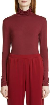 Max Mara Jersey Turtleneck Top in Ruby at Nordstrom, Size X-Small