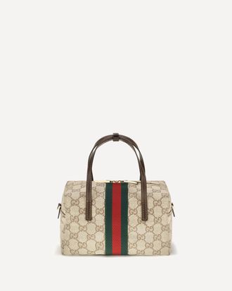 Gucci Mini Boston Handbag with Web stripe Female UNI
