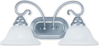 Livex Lighting Livex Coronado 2-Light Brushed Nickel Bath-Light