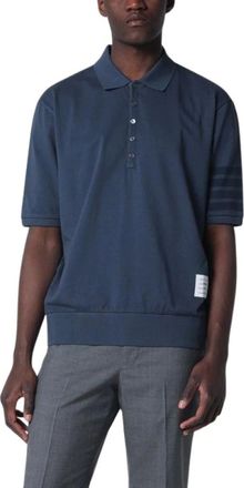 Thom Browne Polo de Algod&oacute;n - Tops - Hombre - Azul - M
