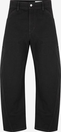 Christophe Lemaire Baumwollhose Twisted Workwear Black