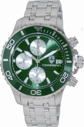 Torino Carrero Time Bold - Cx2 Chronograph Green Dial Mens Watch C1S3735GN