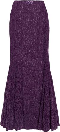 Weili Zheng Gonna a sirena in pizzo - - Skirts - Donna - Viola - L