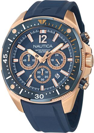 Nautica Nct Blue Sail Chronograph Silicone Watch