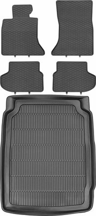 OEM Juego De Alfombrillas De Goma Para Coche Y Alfombrilla Para Maletero Para Bmw Serie 5 F10 Sed&aacute;n (2013-2017)