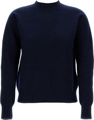 Drumohr Truien & Vesten, Dames, Blauw, L, Wol, Ronde hals gebreid