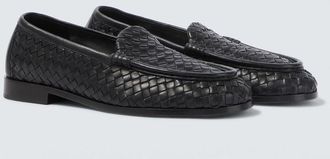 Bottega Veneta Mocasines Silenzio de piel Intrecciato
