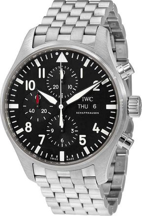 IWC Pilot Automatic Chronograph Black Dial Mens Watch IW377710
