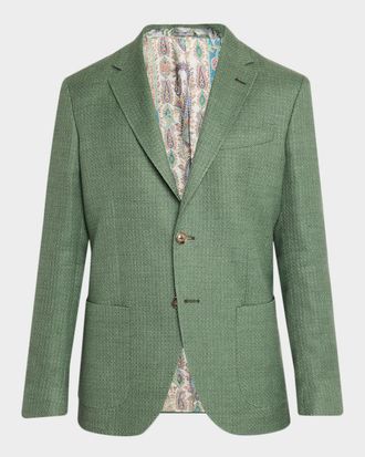 Etro Men & apos;s Wool Mouline Sport Coat
