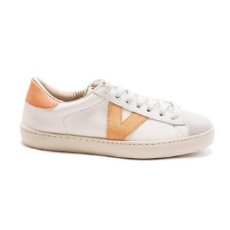 Victoria Womens Berlin Casual Low Top Leather Sneakers In Melocoton