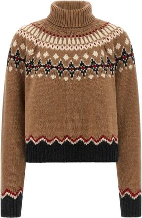 Alanui Truien & Vesten, Dames, Beige, M, Wol, Sweet Winter Turtleneck Sweater
