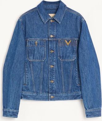 Valentino Valentino Denim Jacket with VGold