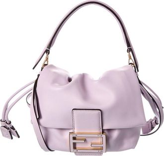 Fendi Fendi Mamma Baguette Small Leather Shoulder Bag