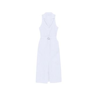 Patrizia Pepe Patrizia Pepe Striped Belted Midi Dress - Dresses - Mujer - Blanco - L