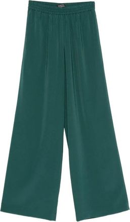 Gianluca Capannolo Broeken, Dames, Groen, S, Wide Broeken