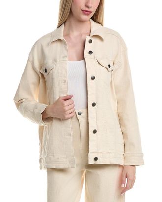 Kenneth Cole Denim Oversized Trucker Jacket