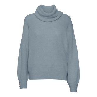Ichi Ichi - Gebreide kleding - Dames - Truien - Blauw - Maat: XL