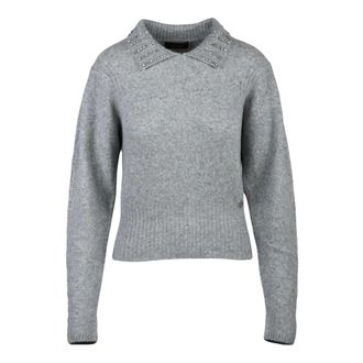 Twinset Dames, Truien, Grijs, Maat: M Wol