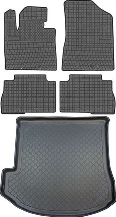 OEM Hyundai Grand Santa Fe Iii Dm Suv De 10/2013 A 2015. Juego De Alfombrillas De Goma Para Coche Y Alfombrilla Para Maletero