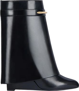 Givenchy Shark Ankle Boot - Dames - Hoge Laarzen - Zwart - 40 EU - Leer - Schoenen