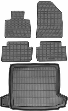 OEM Juego De Alfombrillas De Goma Para Coche Y Alfombrilla Para Maletero Para Citro&euml;n C5 Ii Sed&aacute;n (2009-2017)