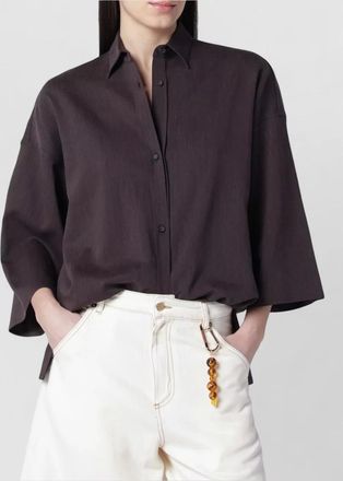 Darkpark longline shirt collared neck side slits