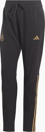 adidas Womens DFB Tapered Slim Three Stripes Track Pants - Black - Size: 16 xl
