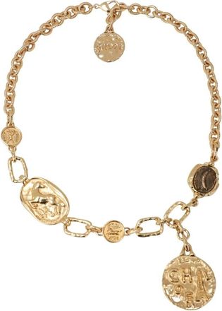 Chlo&eacute; Necklaces, female, Yellow, Size: ONE SIZE Medals Choker
