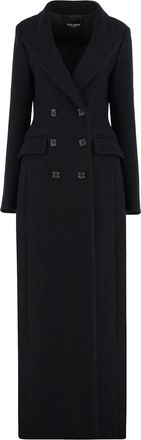 Dolce & Gabbana Double-breasted Coat In Wool
