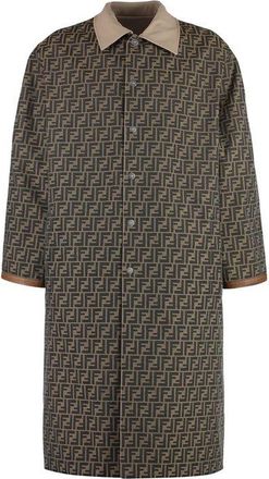 Fendi Mens Beige Cotton Coat Clothing