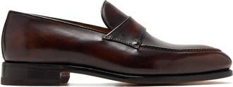 Bontoni Mocassini penny in pelle - Marrone