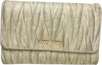 Miu Miu Pre-owned Wallets, female, White, Size: ONE SIZE Pre-owned Wallet