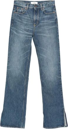 Chloé side-slit straight-leg jeans - Blue