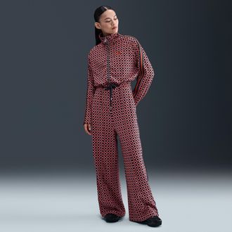 Nike Womens Naomi Osaka Jacquard Jumpsuit in Orange | HV2060-893