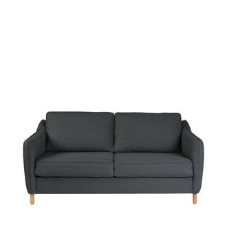 DRAWER Sof&aacute; cama expr&eacute;s de 2 plazas en tela - Gris antracita
