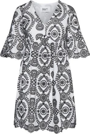 Silvian Heach Abito con Motivo Grafico e Dettagli Ricercati - Dames - Korte kleedjes - Zwart - XS - Leer - Kleedjes