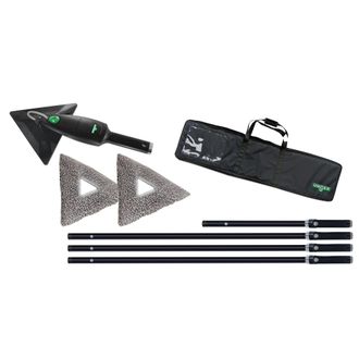 Unger Limpiador De Ventanas Unger Stingray Set 450 Os (para Superficies Lisas + Ventanas, Incluido Dispositivo De Mano, Varillas, Almohadillas De Limpieza, 