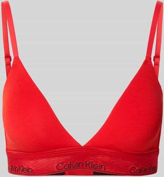 Calvin Klein Underwear Bralette mit elastischem Logo-Bund in Rot, Größe XL