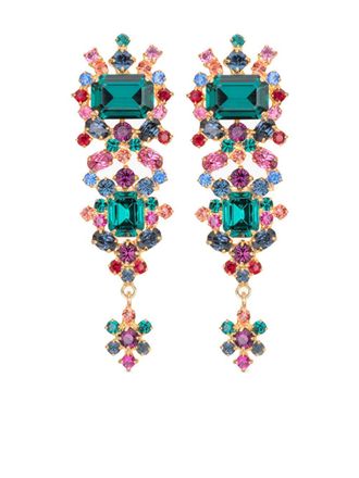 Jennifer Behr Cadence oorbellen - Groen