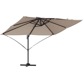 vidaXL Parasol Roma De Brazo Lateral Topacio, Negro 352 X 251 X 260 Cm Vidaxl