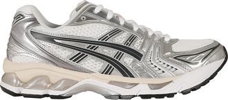 Asics White Graphite Grey Gel-Kayano 14 Mesh Sneakers