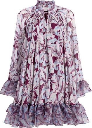 Cinq &agrave; Sept Abito corto Cairette con ruches - Viola