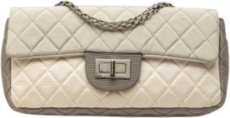 Chanel Pre-owned East West Flap - Dames - Vintage Schoudertas - Wit - ONE Size - Vintage