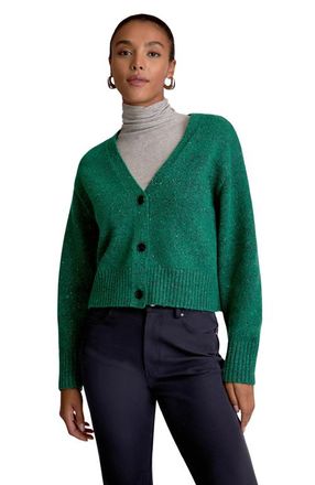 M.M.LaFleur Delina Confetti Wool Cardigan in Verdant at Nordstrom, Size Xx-Large