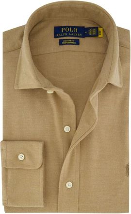 Polo Ralph Lauren Heren, Overhemden, Beige, Maat: S Katoen