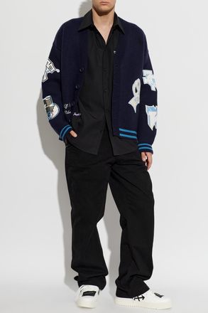 Off-white Shirt With Logo, Mens, Black